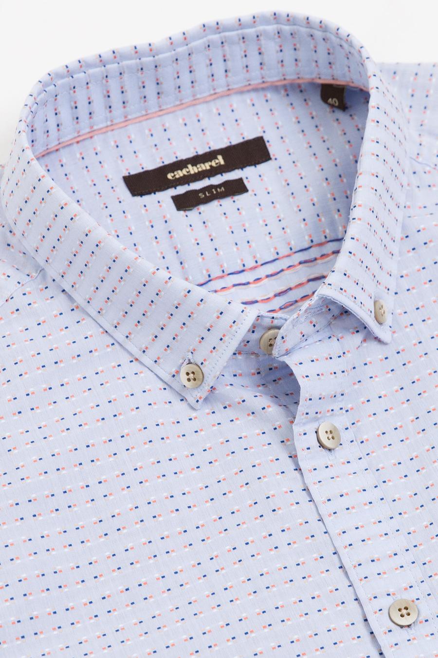 Açık Mavi Slim Fit Uzun Kollu Gömlek - 50186059004