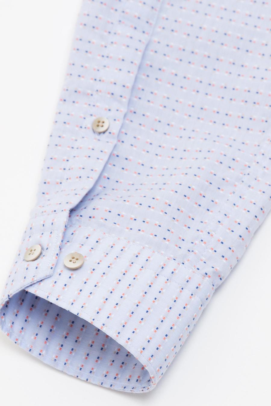 Açık Mavi Slim Fit Uzun Kollu Gömlek - 50186059004