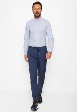 Açık Mavi Slim Fit Uzun Kollu Gömlek