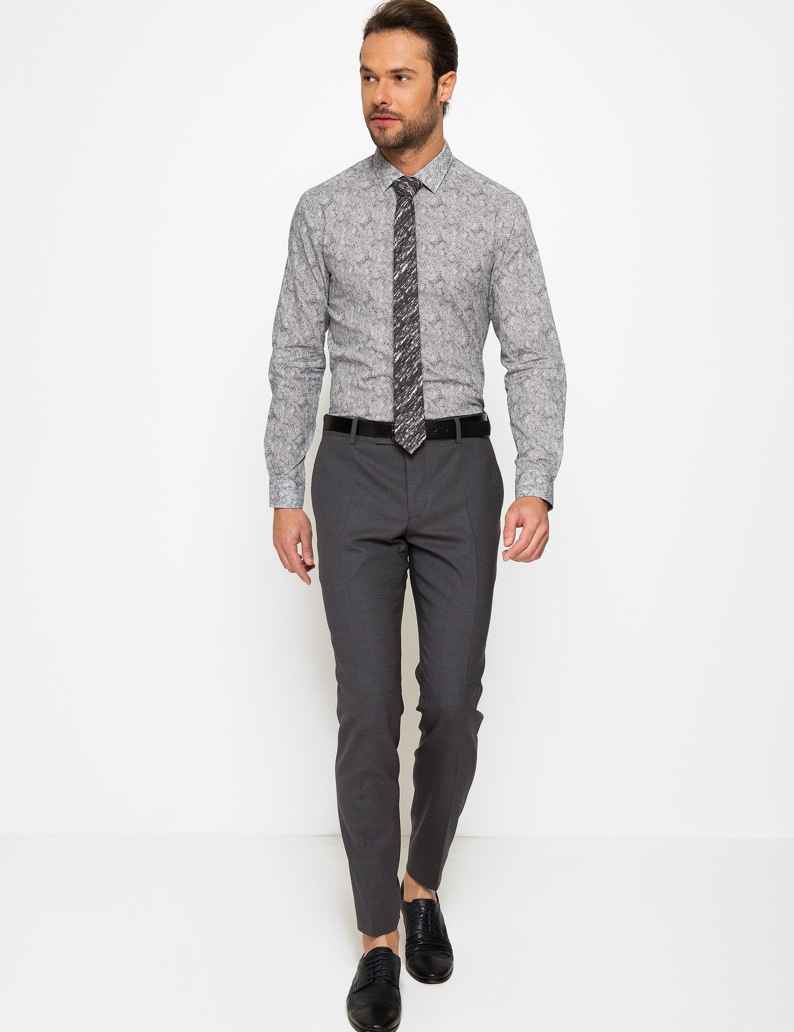 Siyah Slim Fit Gömlek - 50186129008