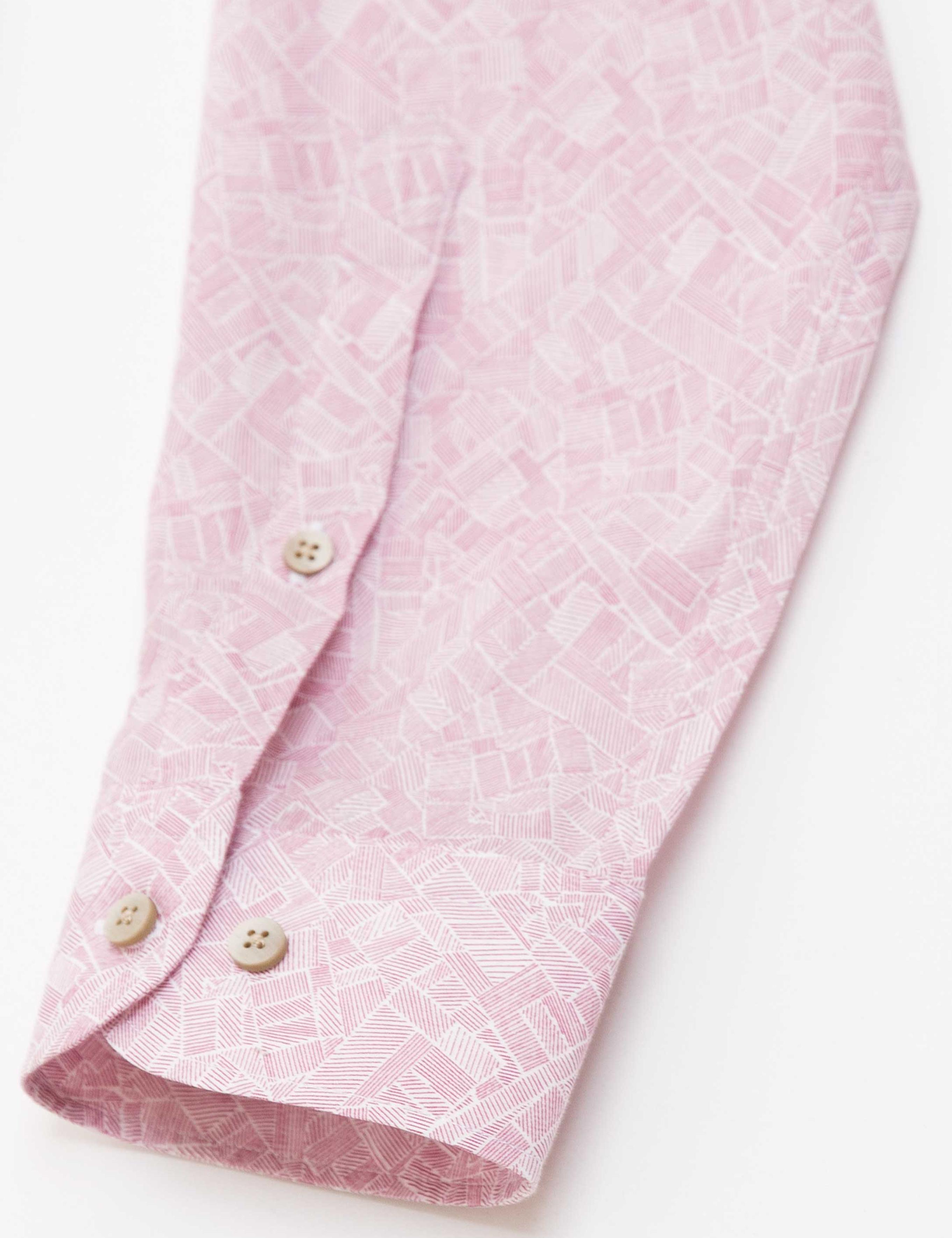 Fuşya Slim Fit Uzun Kollu Gömlek - 50186129030