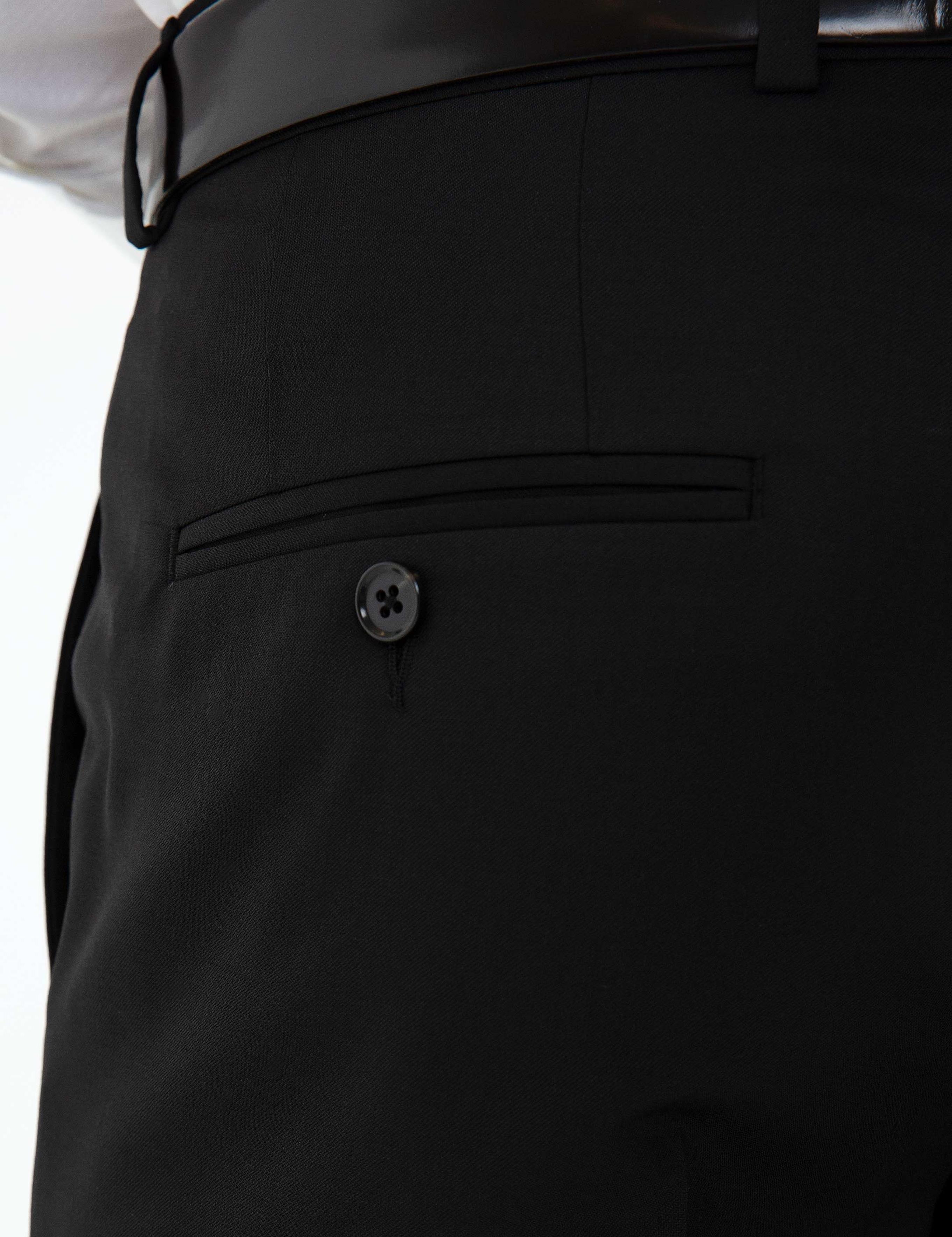 Siyah Slim Fit Klasik Pantolon - 50187380004