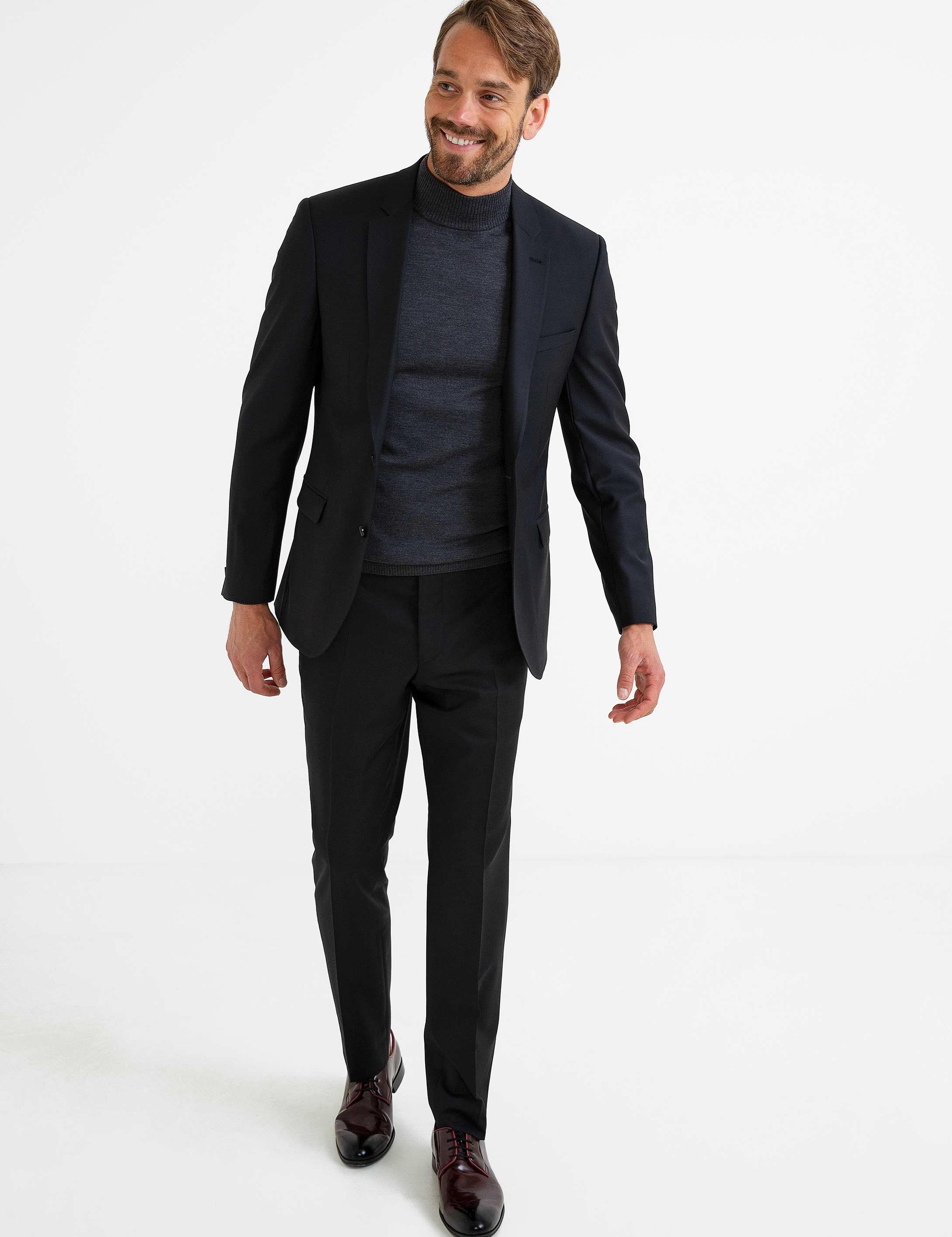 Siyah Slim Fit Ceket - 50187412047