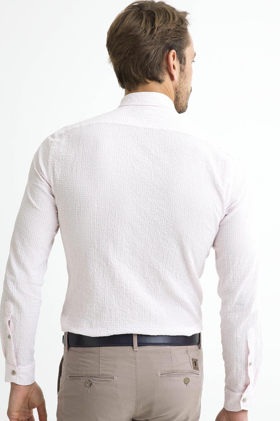 Kırmızı Slim Fit Uzun Kollu Gömlek - 50189617012