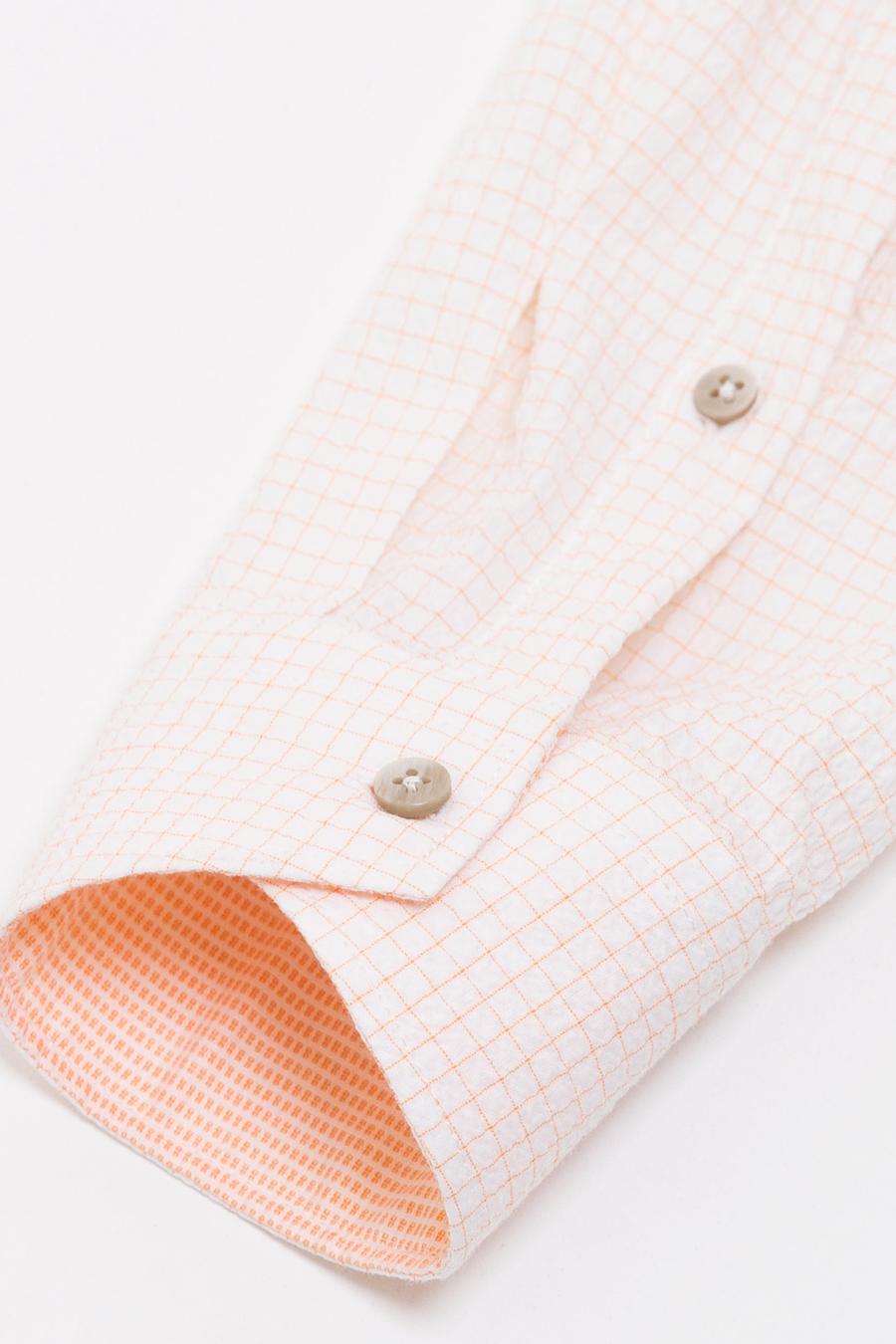 Turuncu Slim Fit Uzun Kollu Gömlek - 50189617023