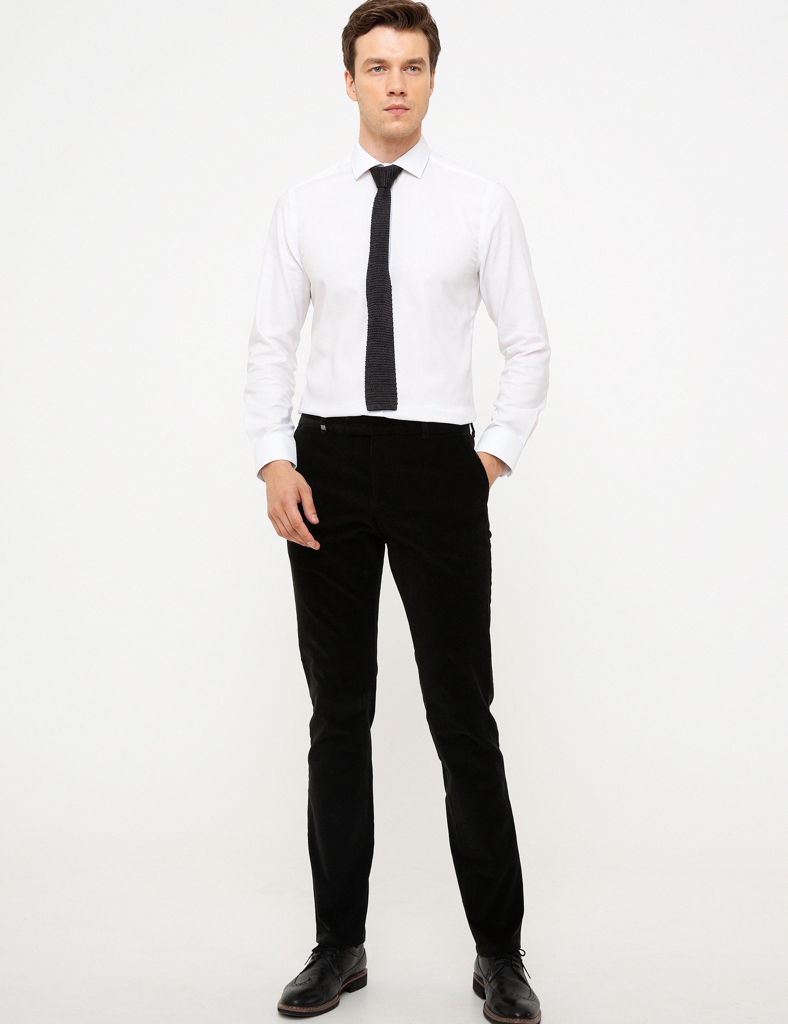 Yeşil Slim Fit Kumaş Pantolon - 50195384057