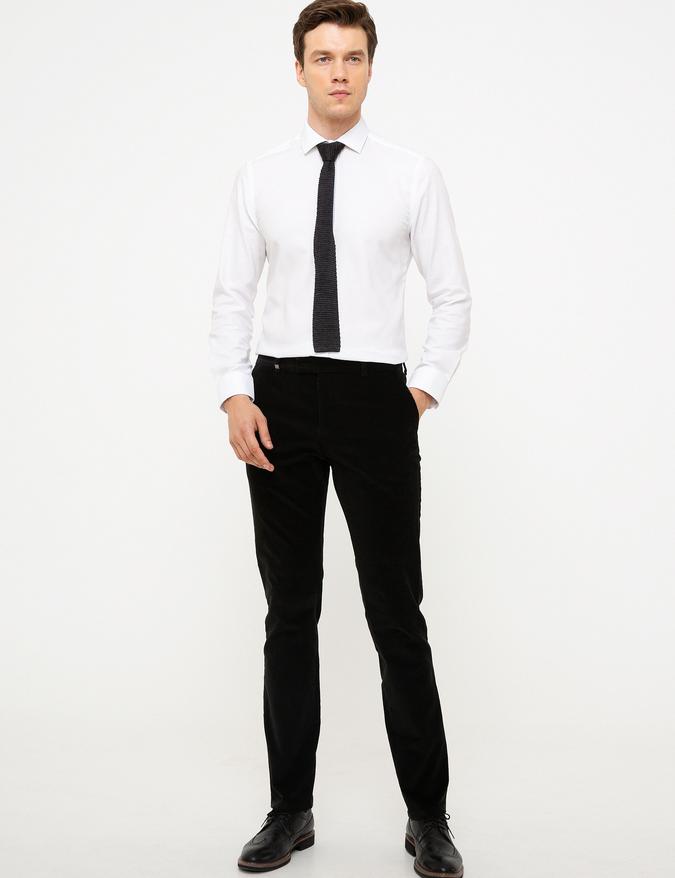 Yeşil Slim Fit Kumaş Pantolon