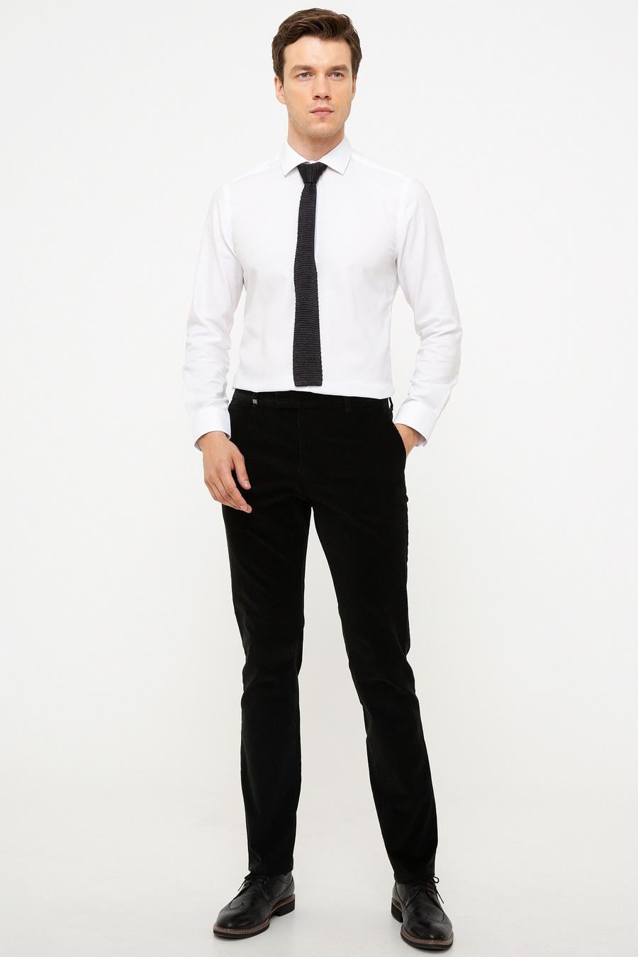 Yeşil Slim Fit Kumaş Pantolon - 50195384057