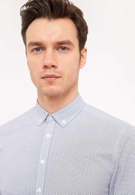 Mavi Slim Fit Uzun Kollu Gömlek