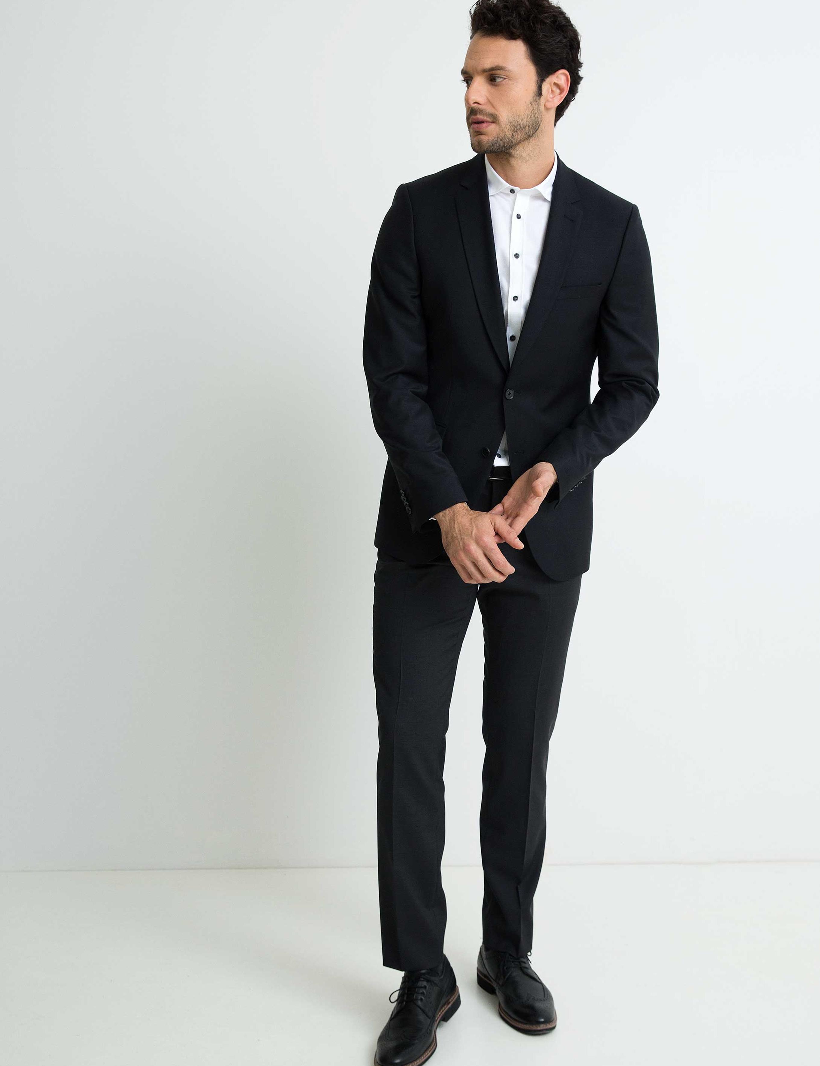 Siyah Slim Fit Ceket - 50197175044
