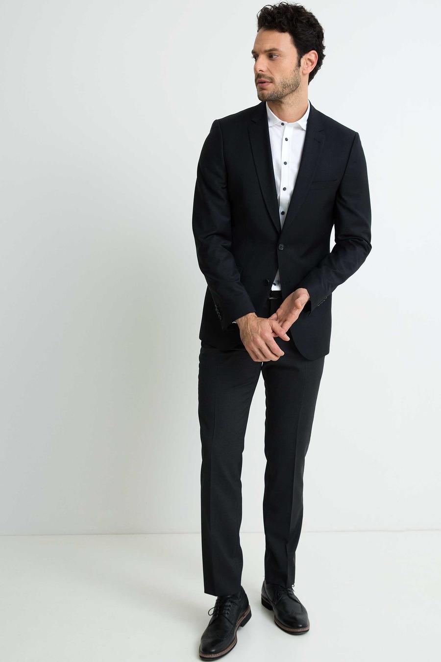 Siyah Slim Fit Ceket - 50197175044