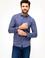 Lacivert Slim Fit Uzun Kollu Gömlek