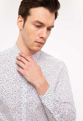 Beyaz Slim Fit Uzun Kollu Gömlek
