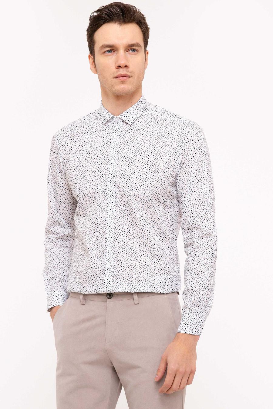 Beyaz Slim Fit Uzun Kollu Gömlek - 50200219024