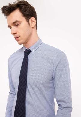 Mavi Slim Fit Uzun Kollu Gömlek