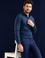 Lacivert Slim Fit Uzun Kollu Basic Gömlek