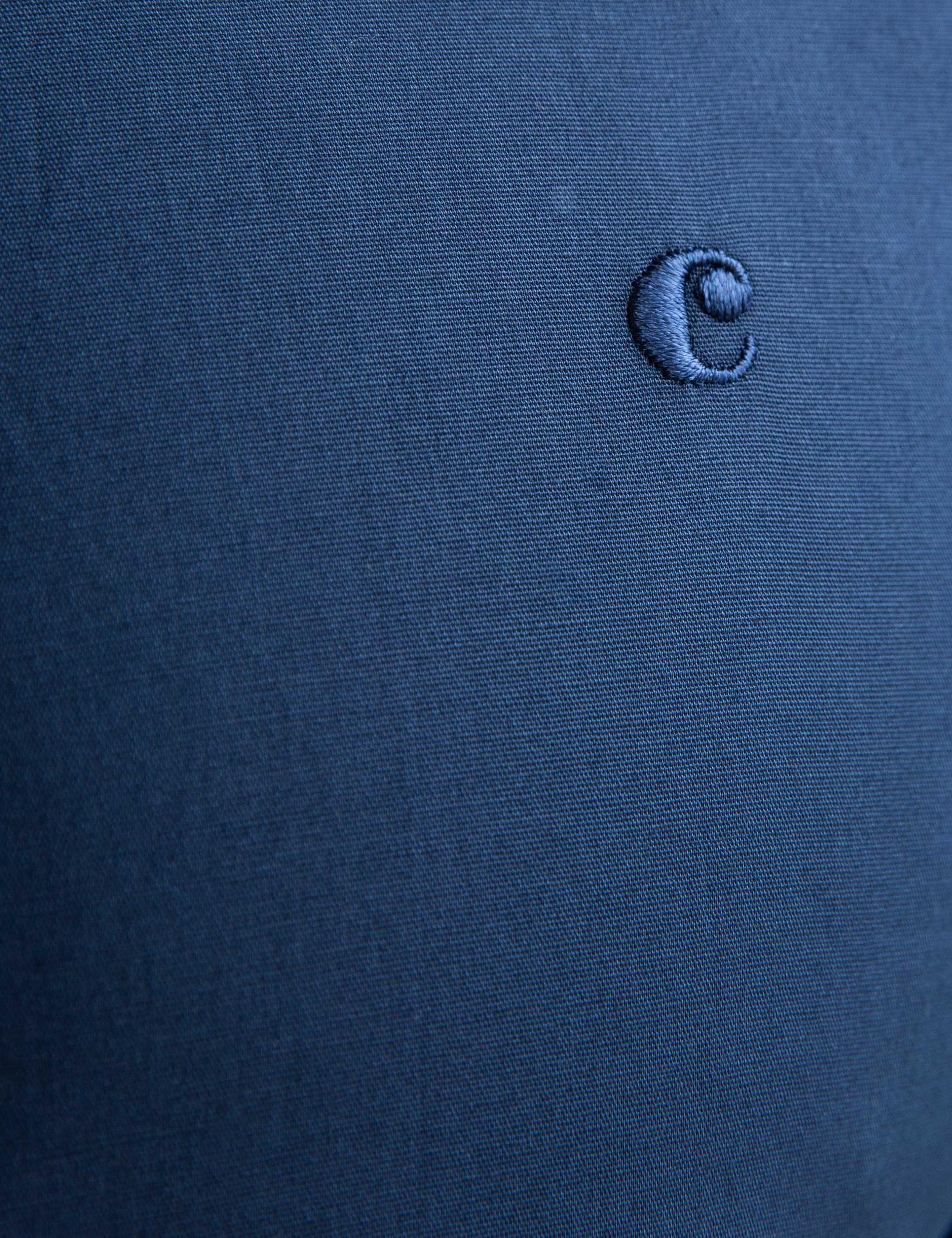 Lacivert Slim Fit Uzun Kollu Basic Gömlek - 50204896038