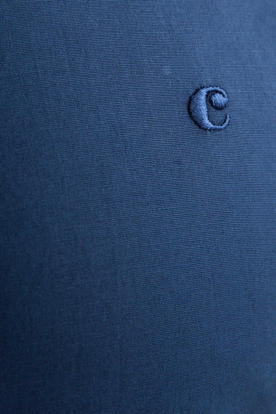 Lacivert Slim Fit Uzun Kollu Basic Gömlek - 50204896038