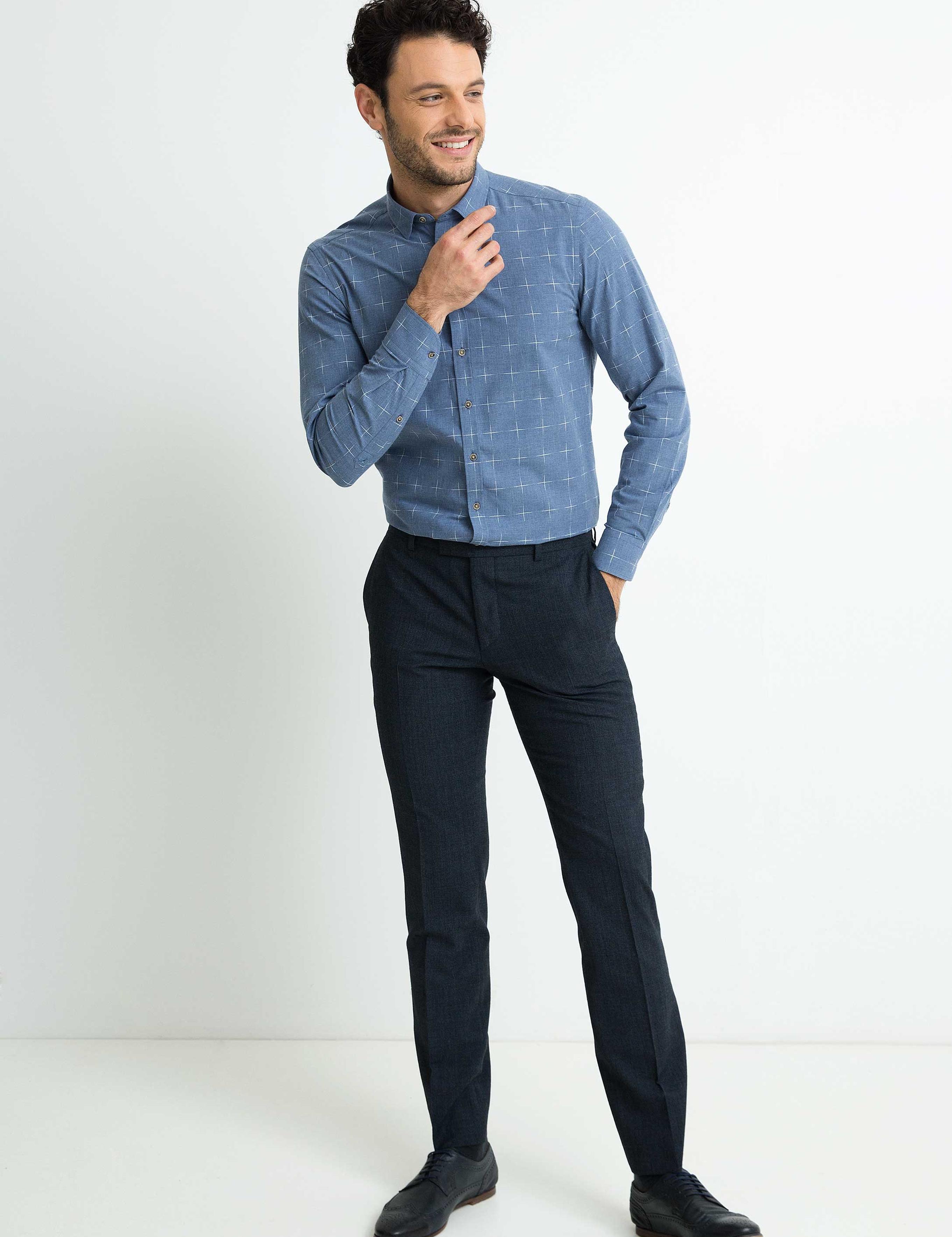 Mavi Slim Fit Uzun Kollu Gömlek - 50192856005
