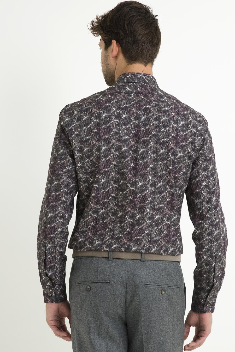 Haki Slim Fit Uzun Kollu Gömlek - 50193014004