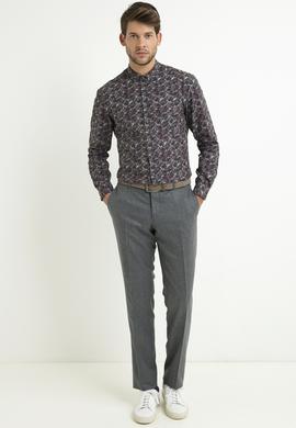 Haki Slim Fit Uzun Kollu Gömlek