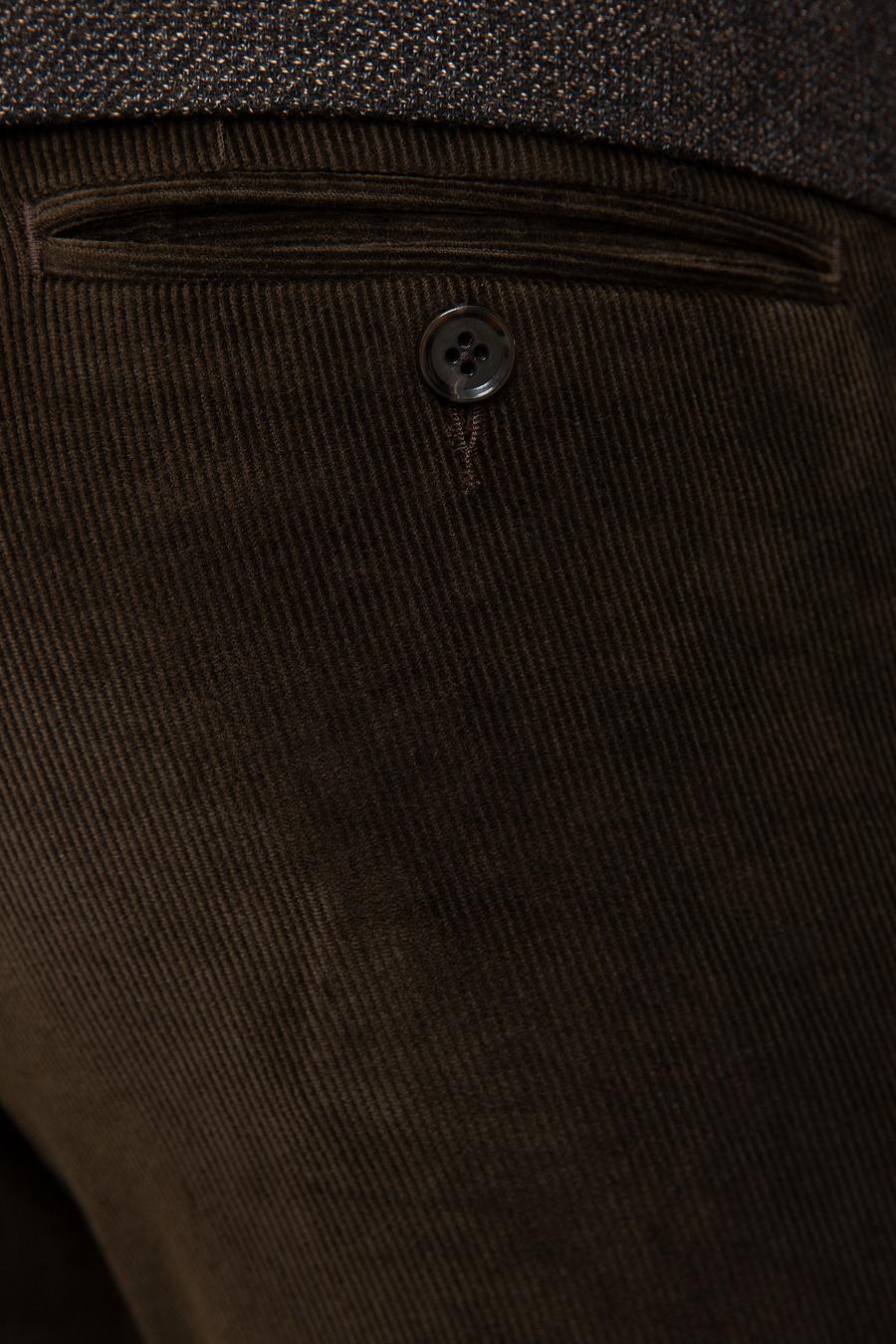 Kahverengi Slim Fit Kumaş Pantolon - 50195384036