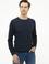 Lacivert Slim Fit Bisiklet Yaka Triko Kazak
