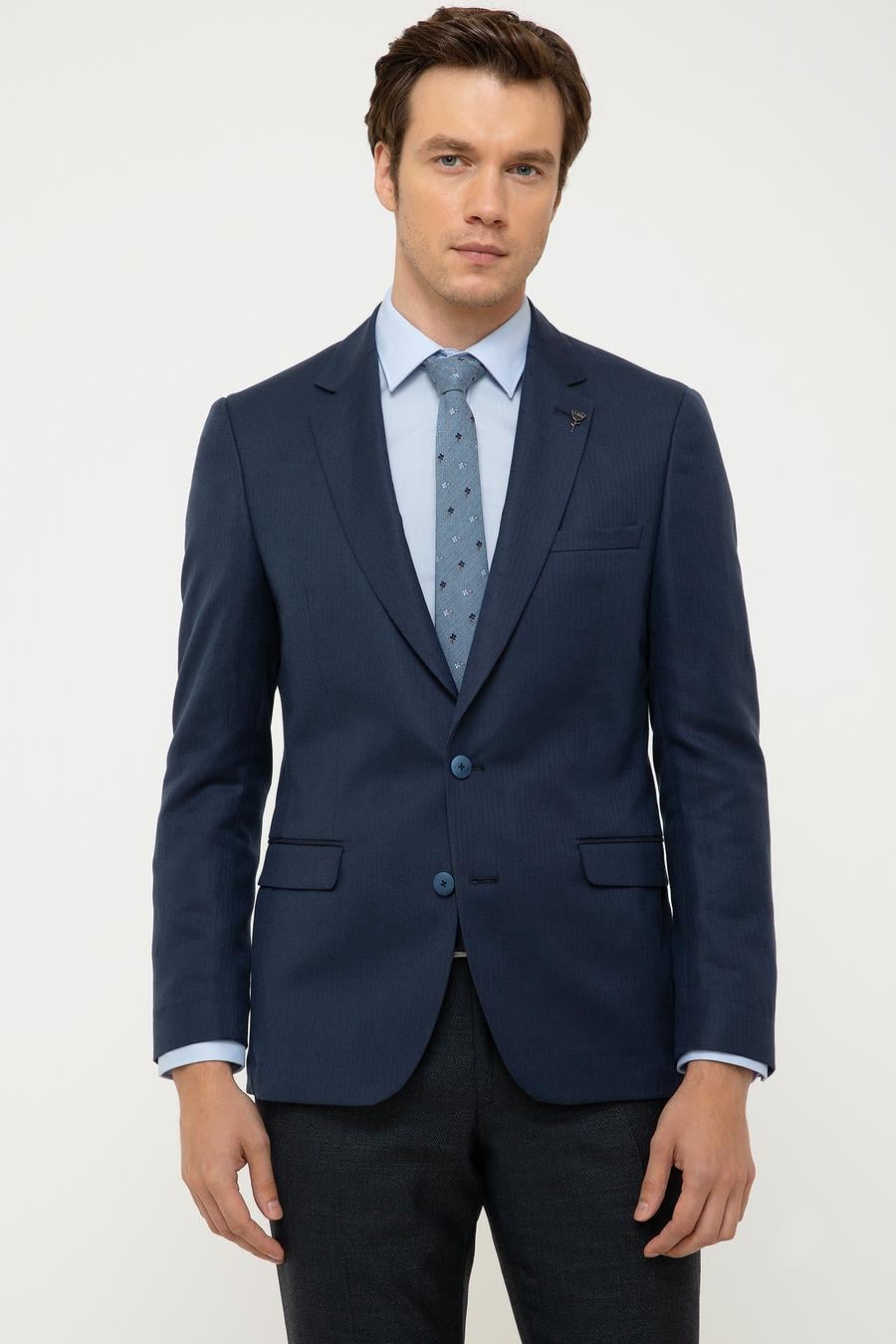 Lacivert Slim Fit Ceket - 50199419036