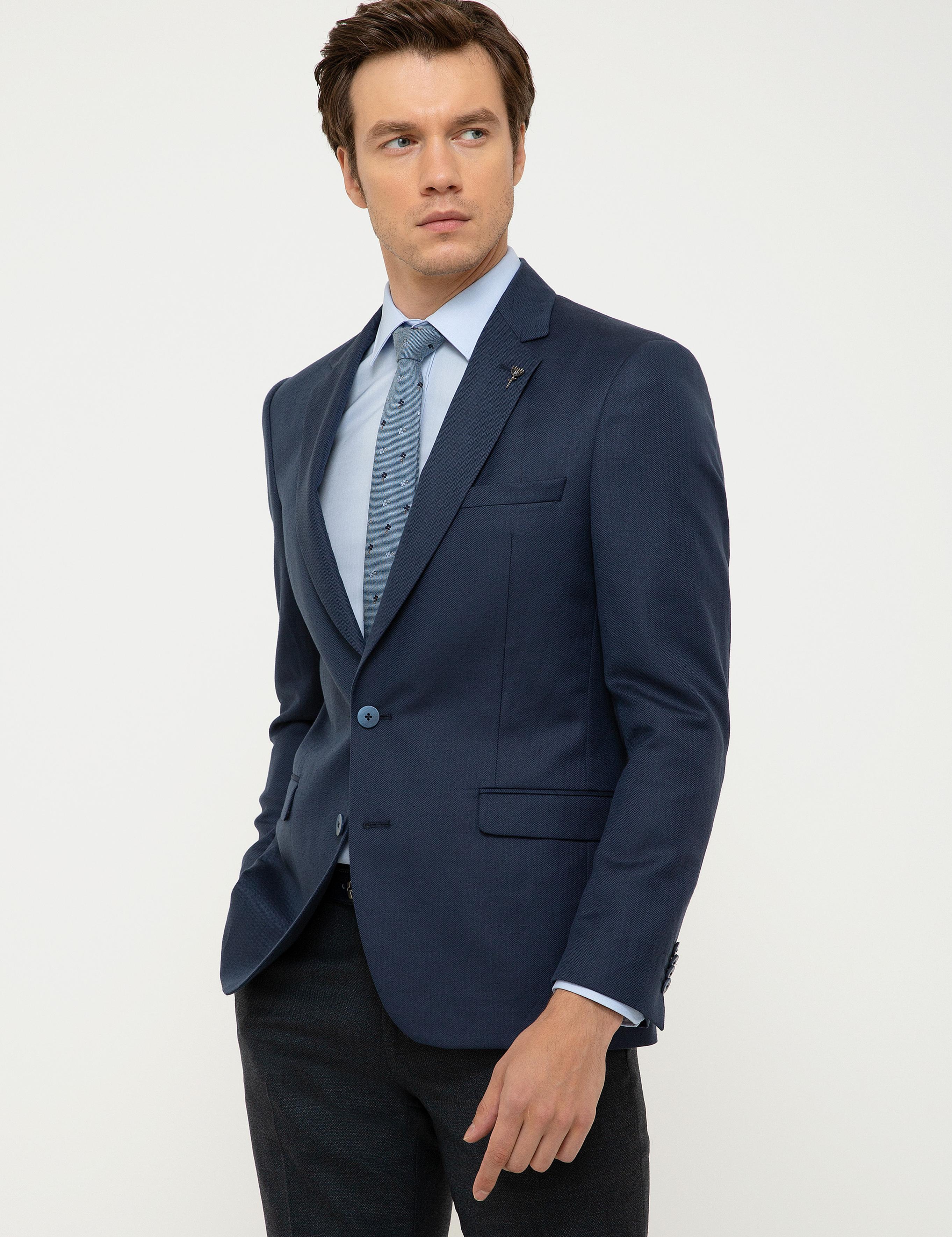 Lacivert Slim Fit Ceket - 50199419036