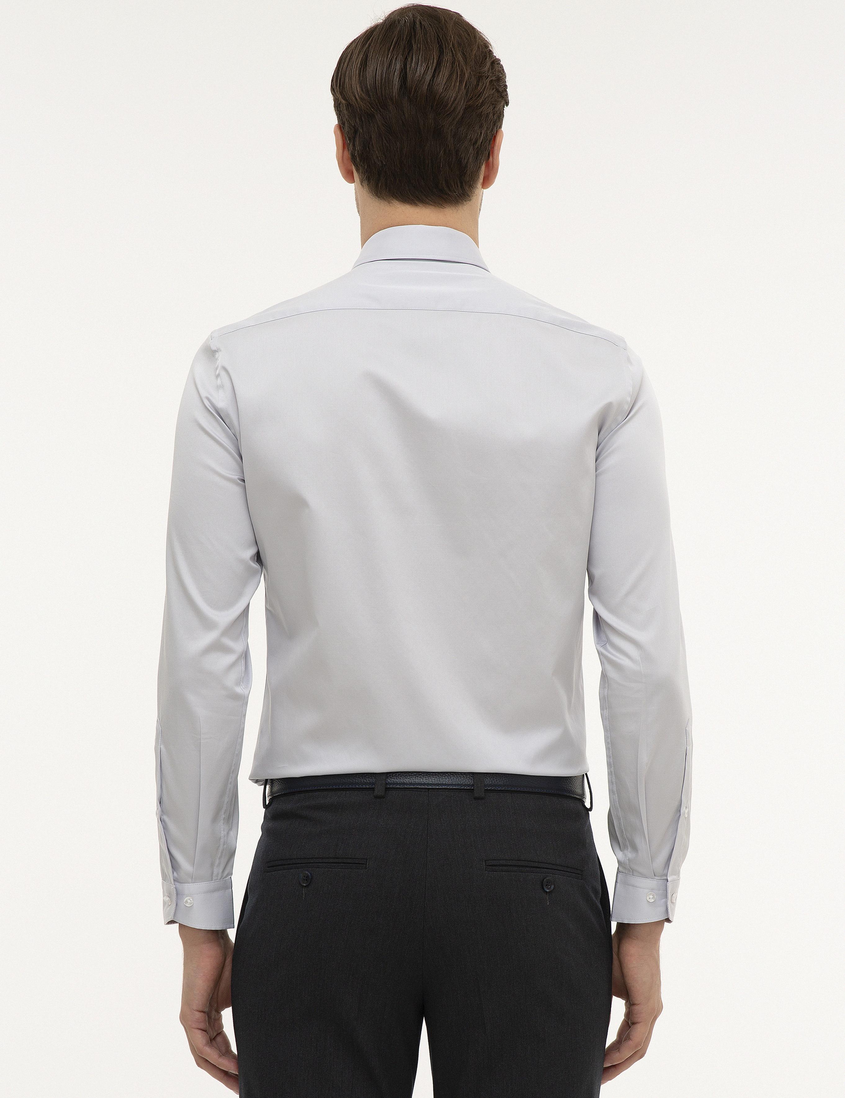 Açık Mavi Slim Fit Uzun Kollu Gömlek - 50226511004