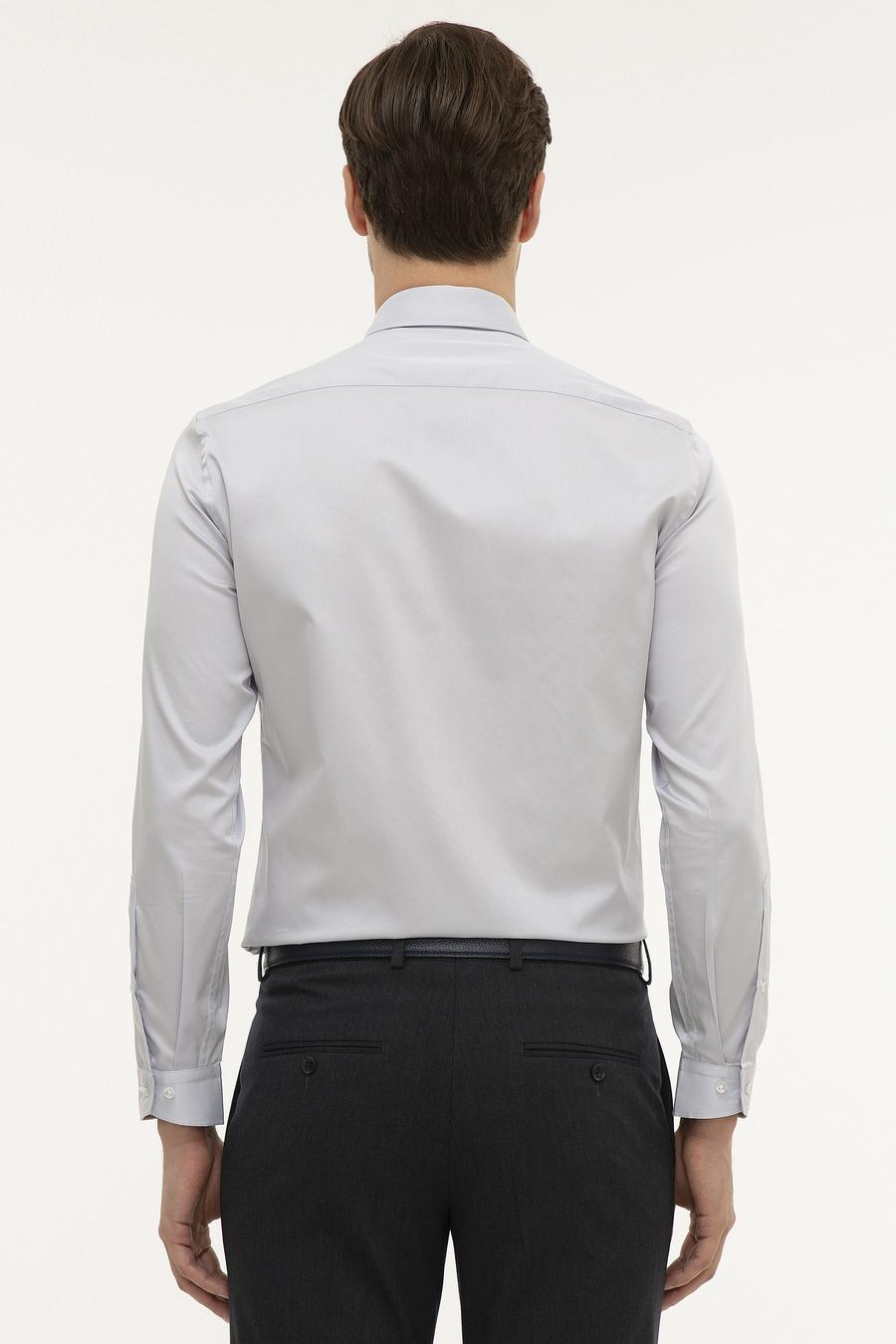 Açık Mavi Slim Fit Uzun Kollu Gömlek - 50226511004