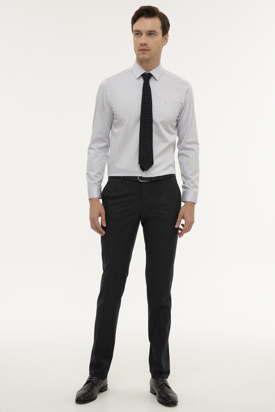 Açık Mavi Slim Fit Uzun Kollu Gömlek - 50226511004