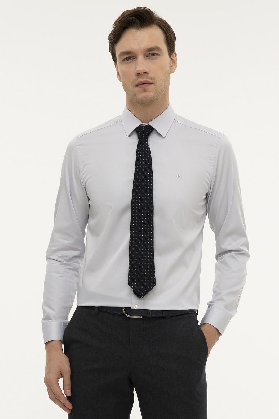 Açık Mavi Slim Fit Uzun Kollu Gömlek - 50226511004