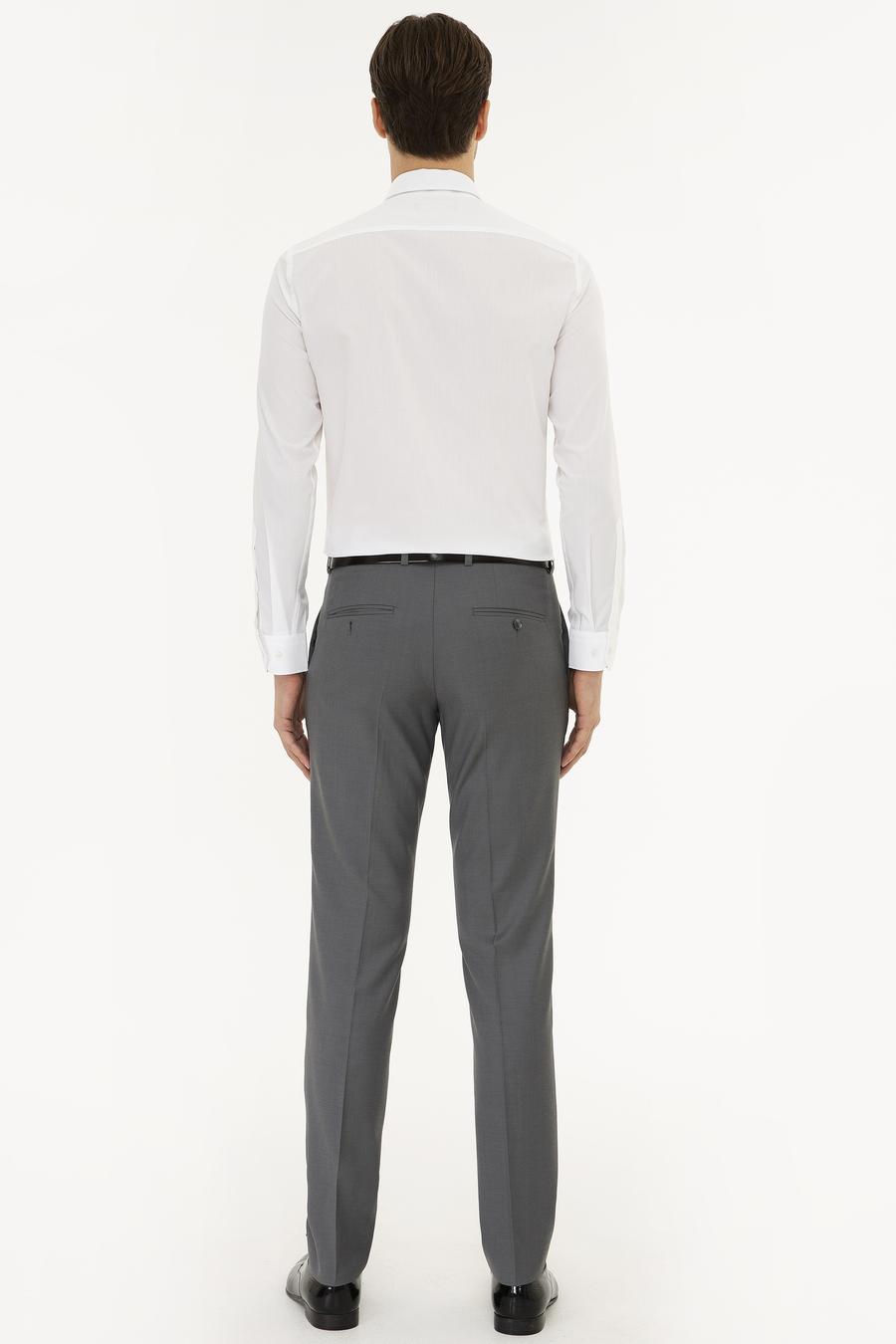 Gri Slim Fit Kumaş Pantolon - 50187380254
