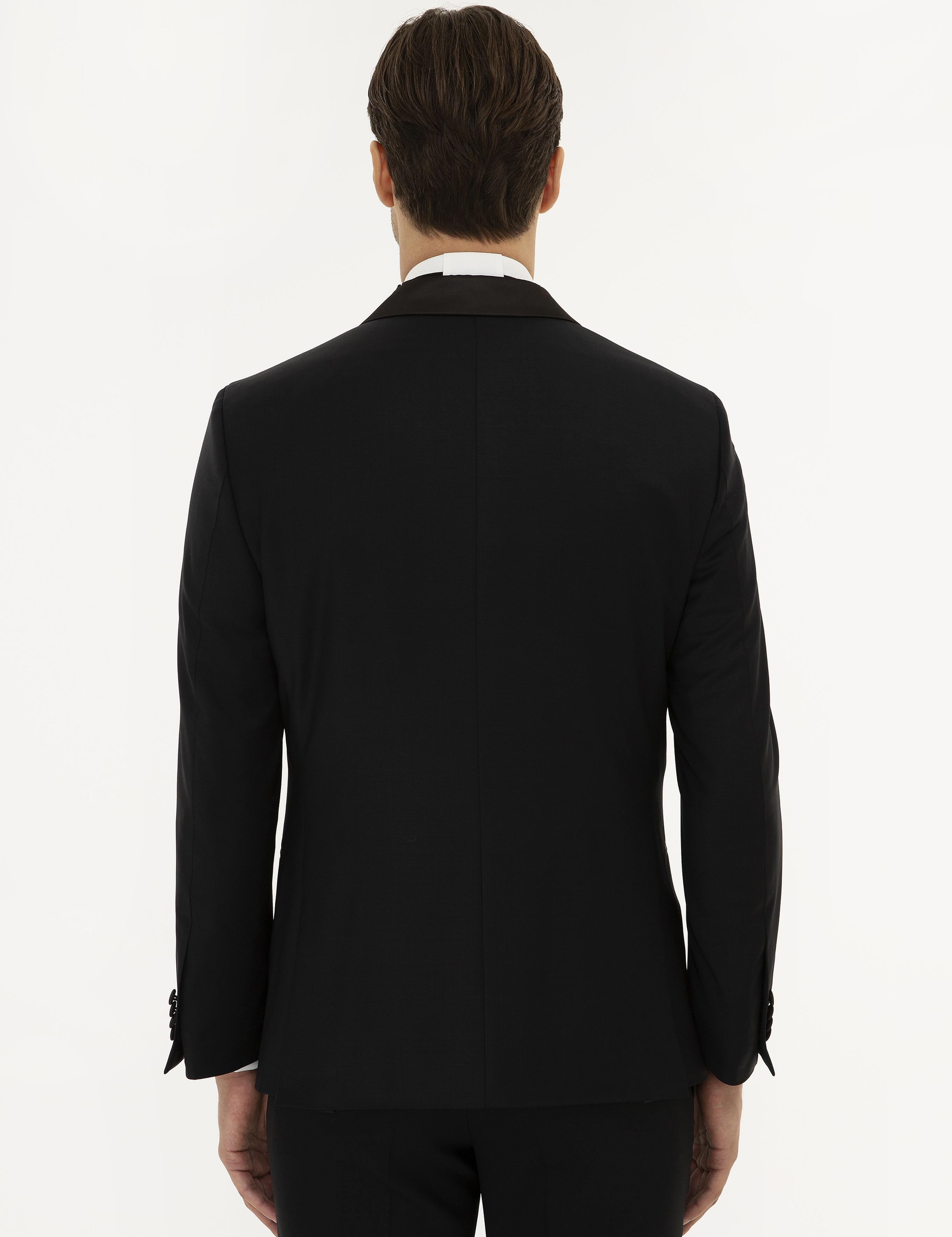 Siyah Slim Fit Smokin Ceket - 50204603017