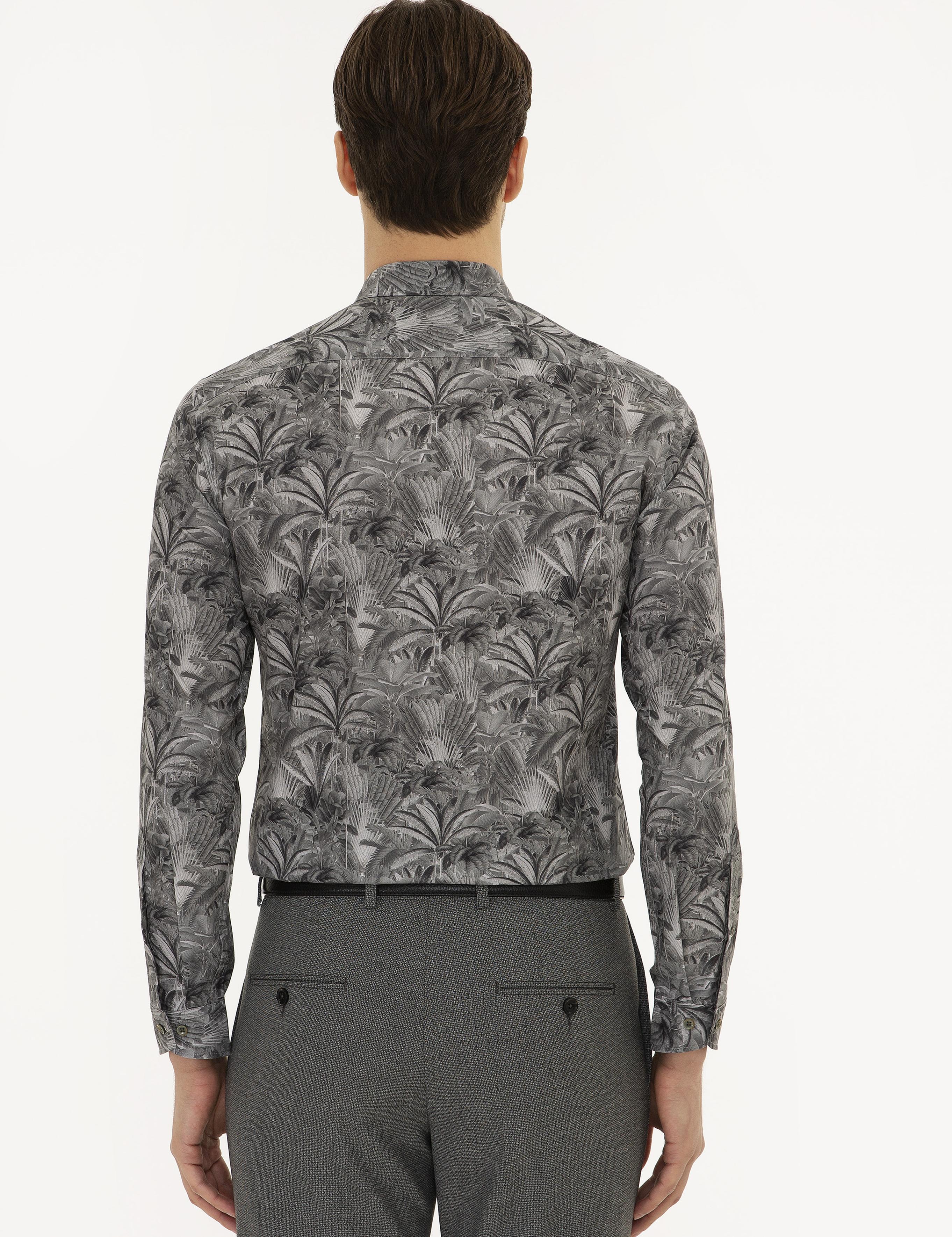 Haki Slim Fit Uzun Kollu Gömlek - 50220695005