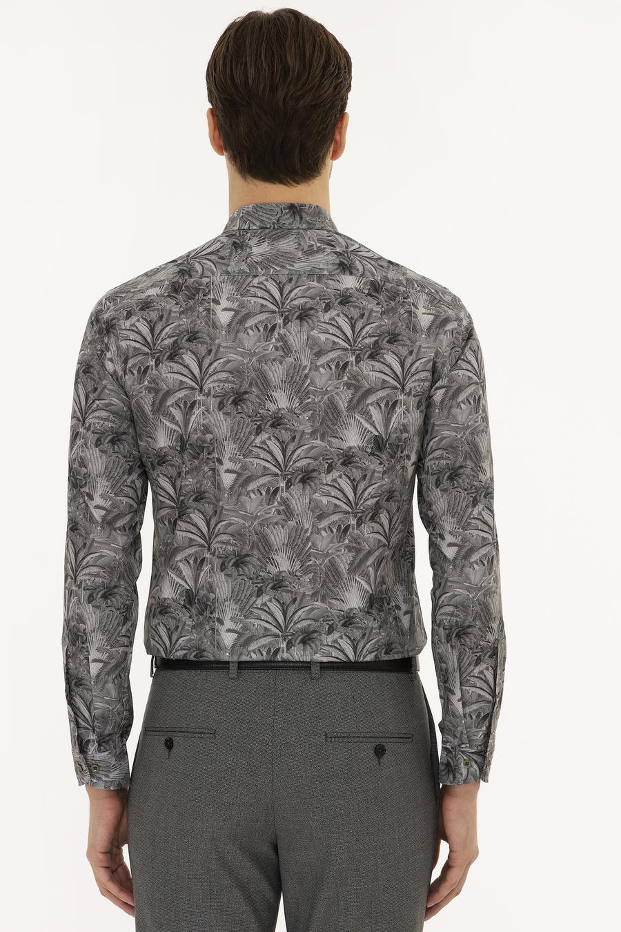 Haki Slim Fit Uzun Kollu Gömlek - 50220695005
