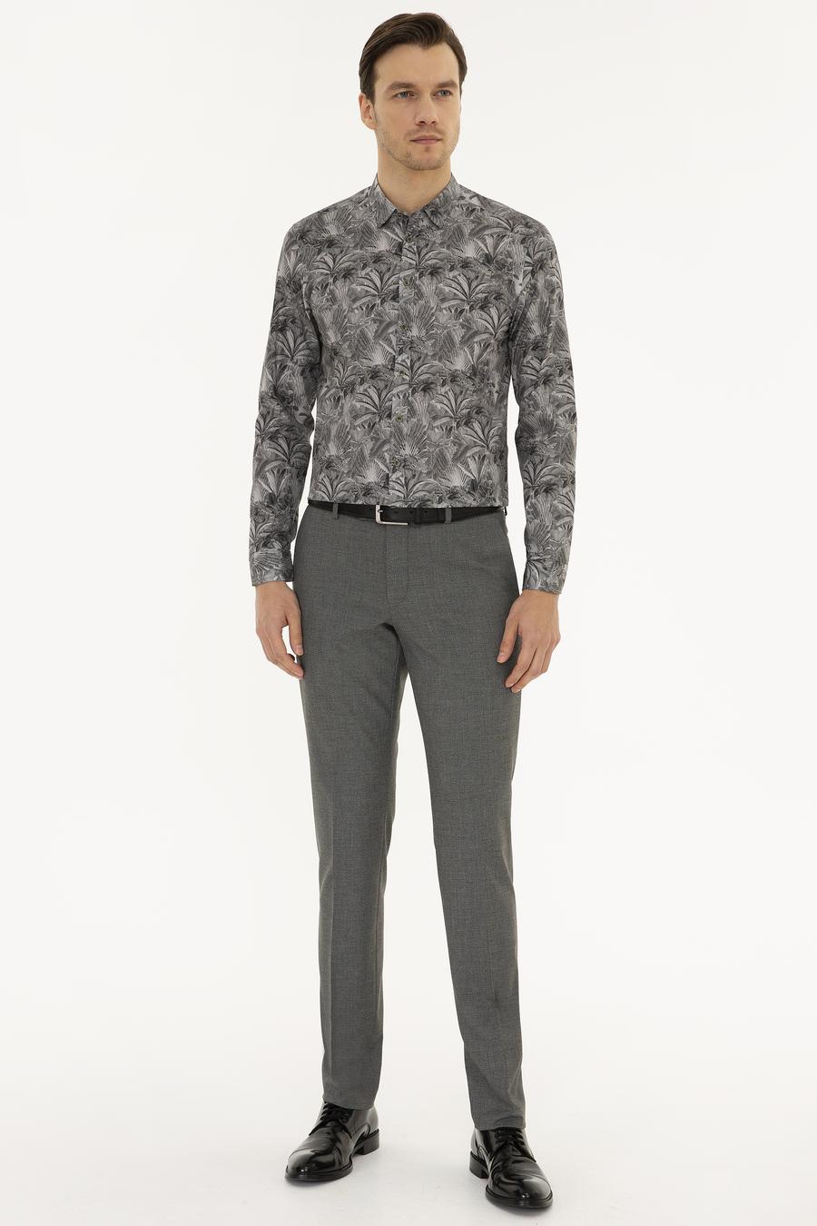 Haki Slim Fit Uzun Kollu Gömlek - 50220695005