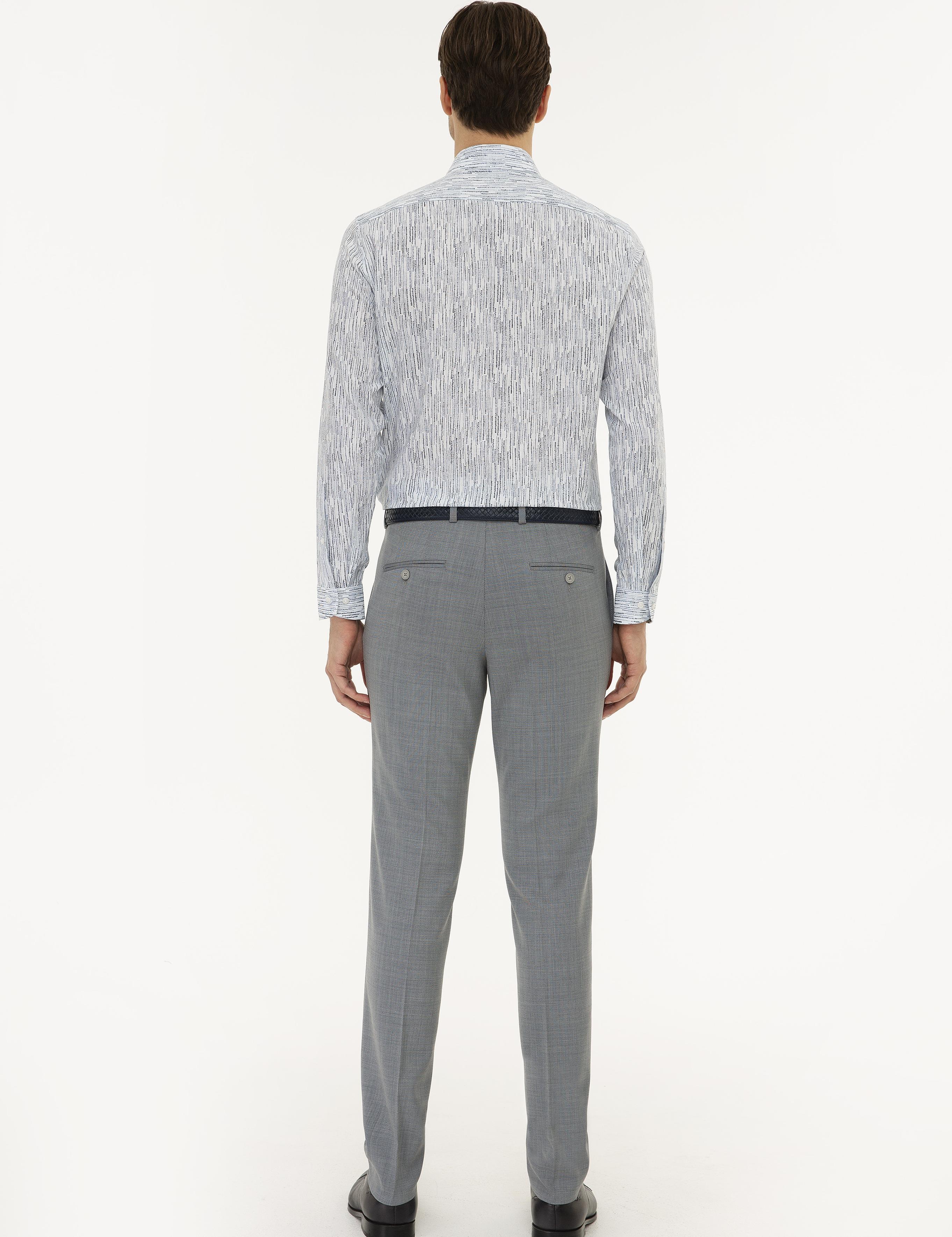 Açık Mavi Slim Fit Kumaş Pantolon - 50220744014