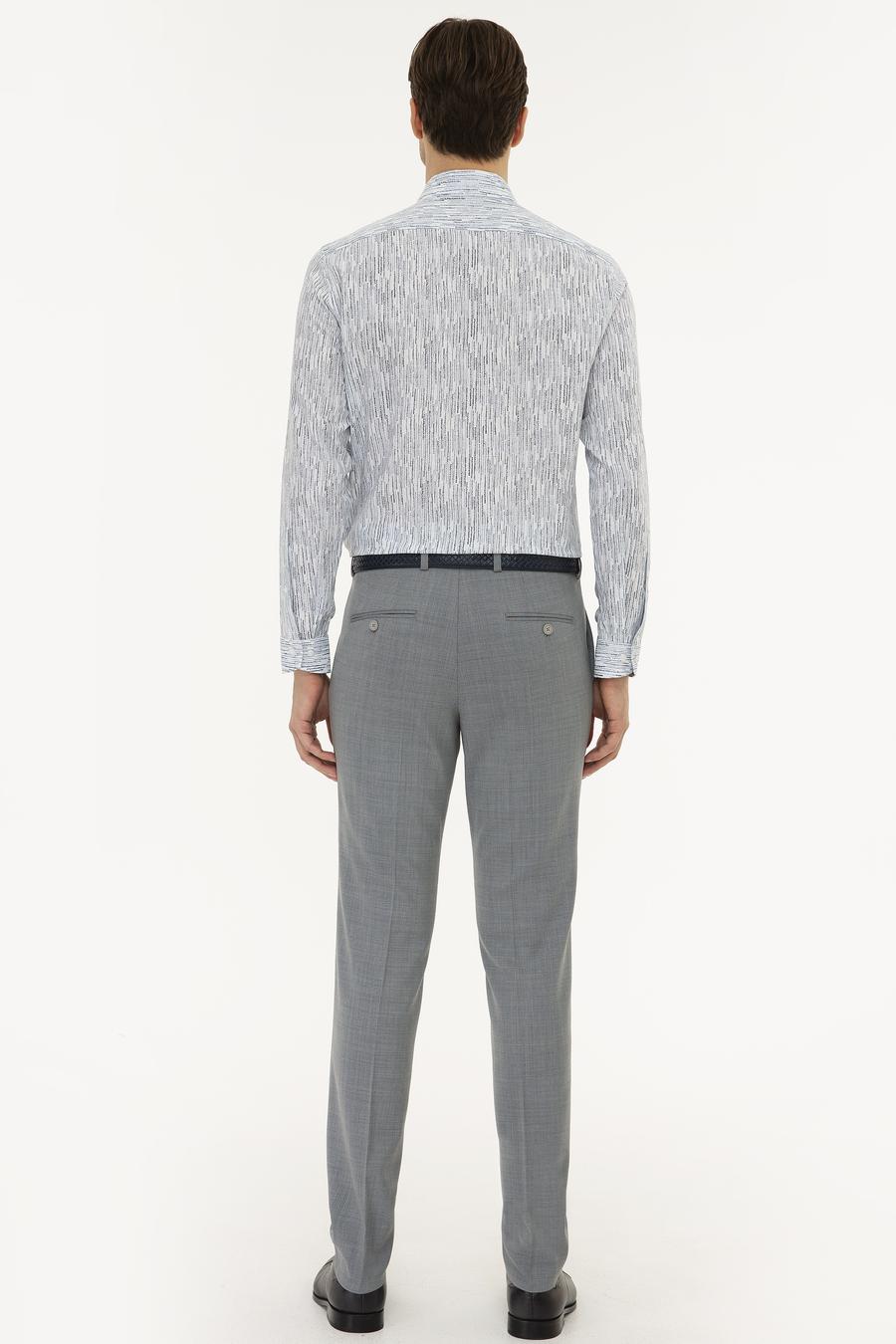 Açık Mavi Slim Fit Kumaş Pantolon - 50220744014