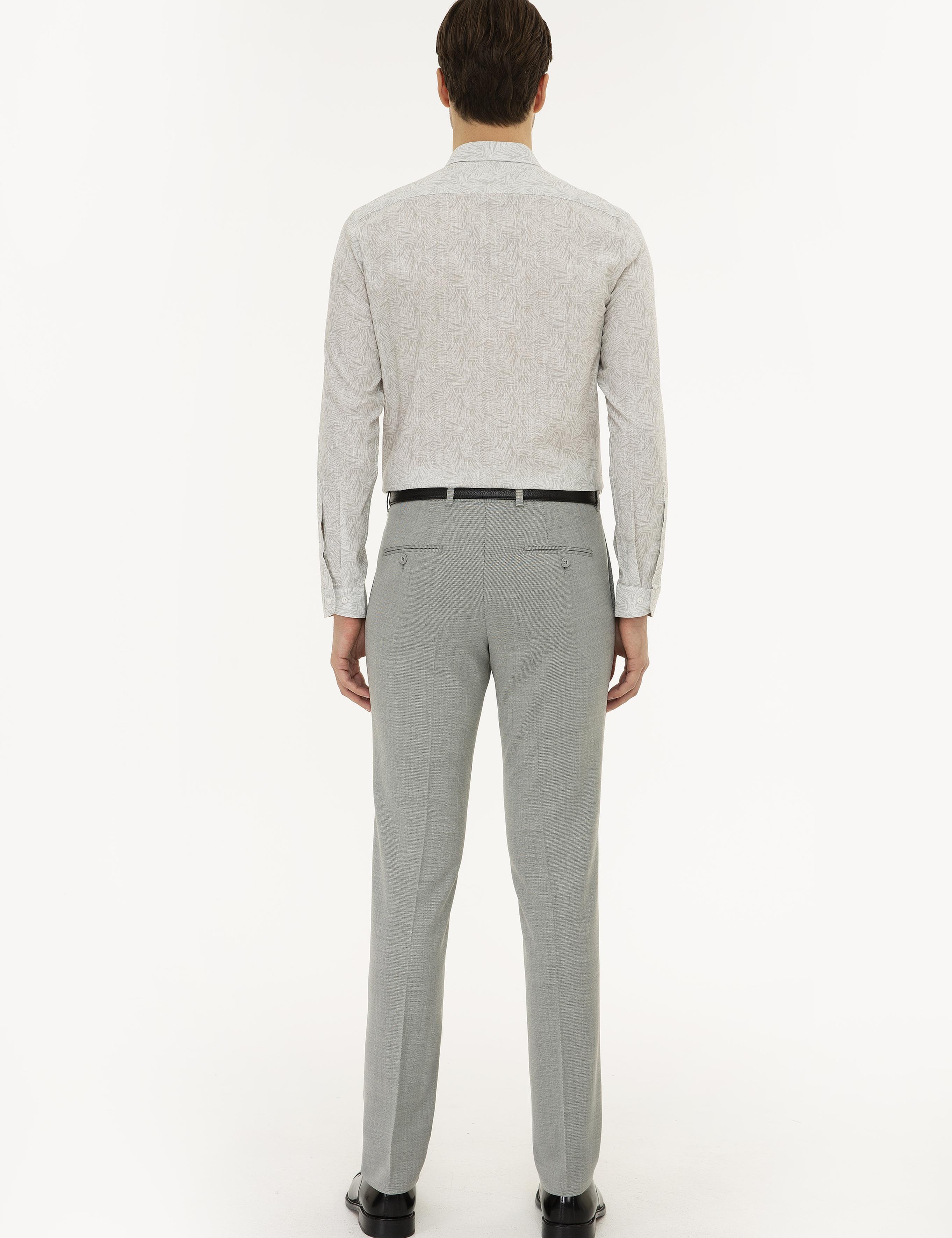 Gri Slim Fit Kumaş Pantolon - 50220744025
