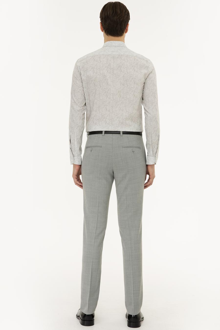 Gri Slim Fit Kumaş Pantolon - 50220744025