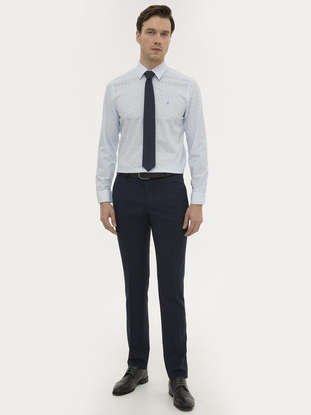 Mavi Slim Fit Uzun Kollu Gömlek