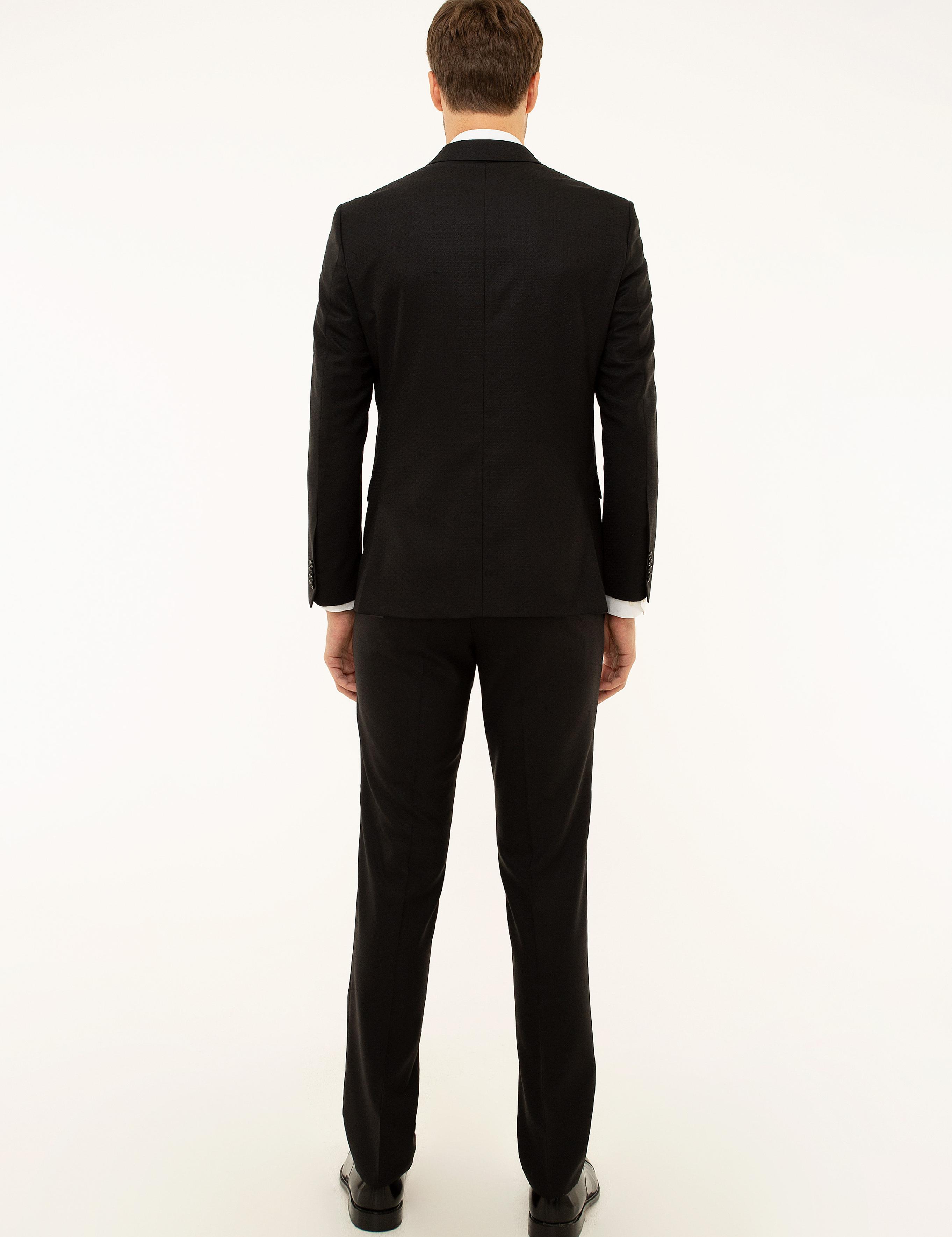 Siyah Slim Fit Smokin Damatlık - 50194218017