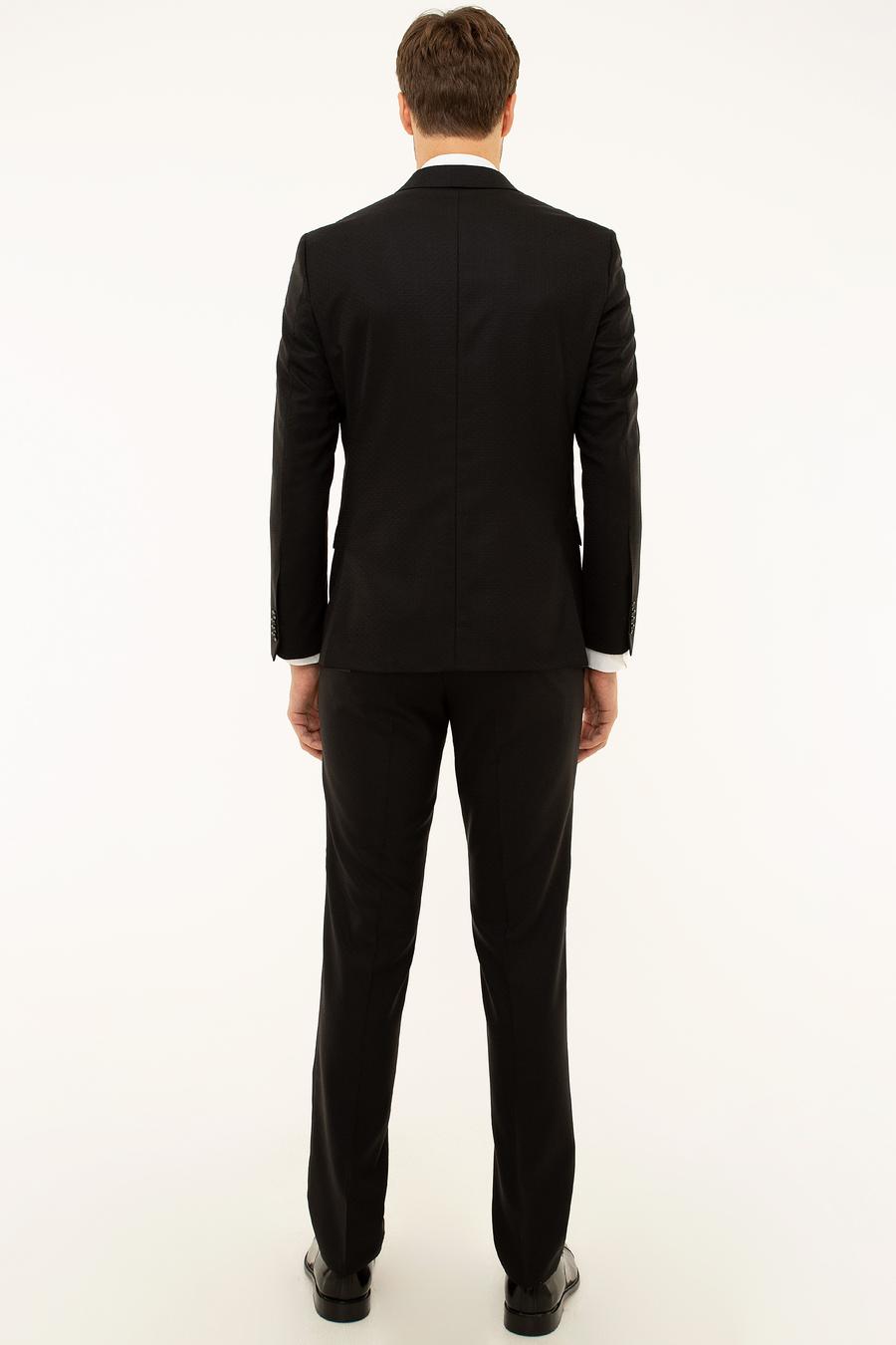 Siyah Slim Fit Smokin Damatlık - 50194218017