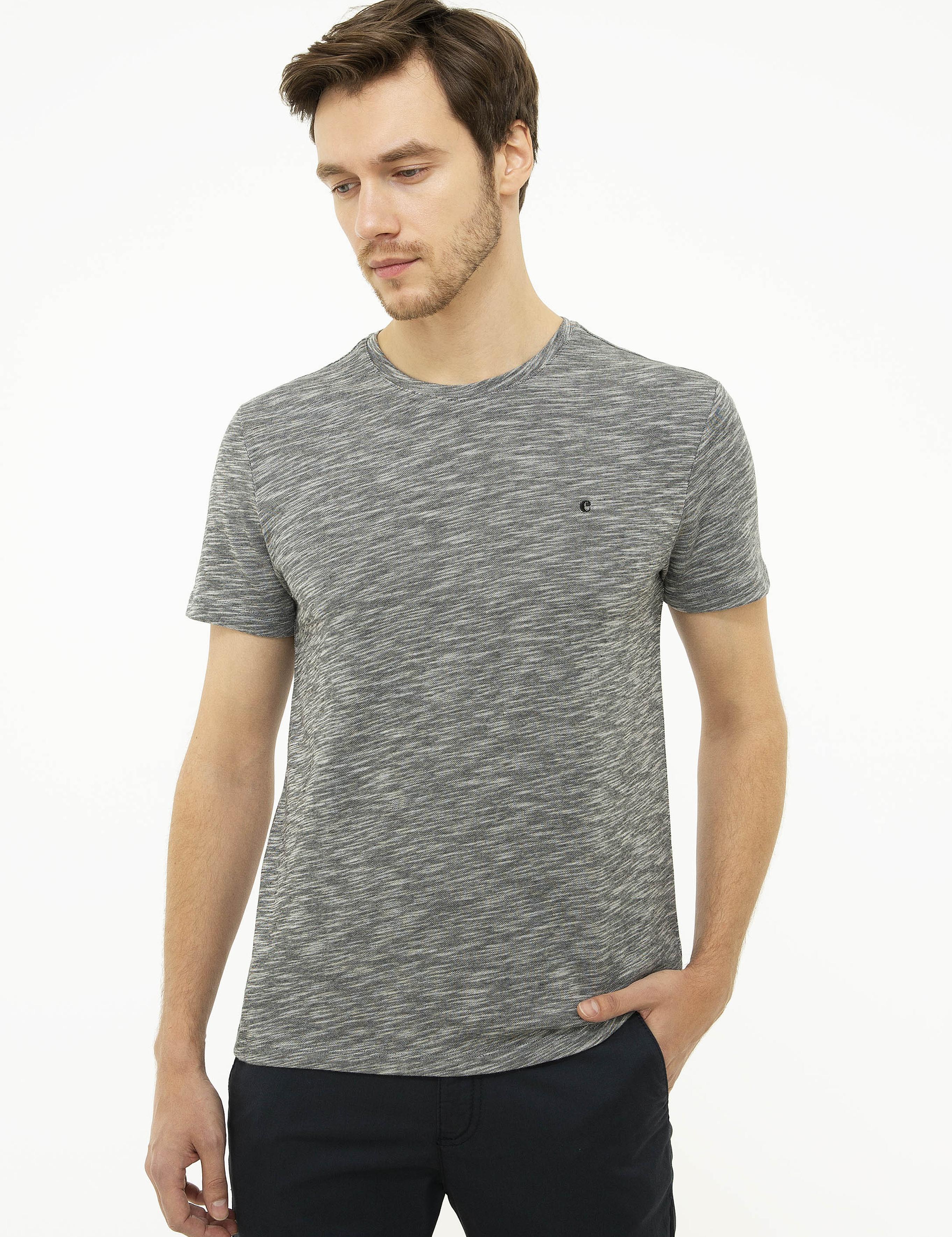 Bisiklet Yaka T-Shirt - 50202501027
