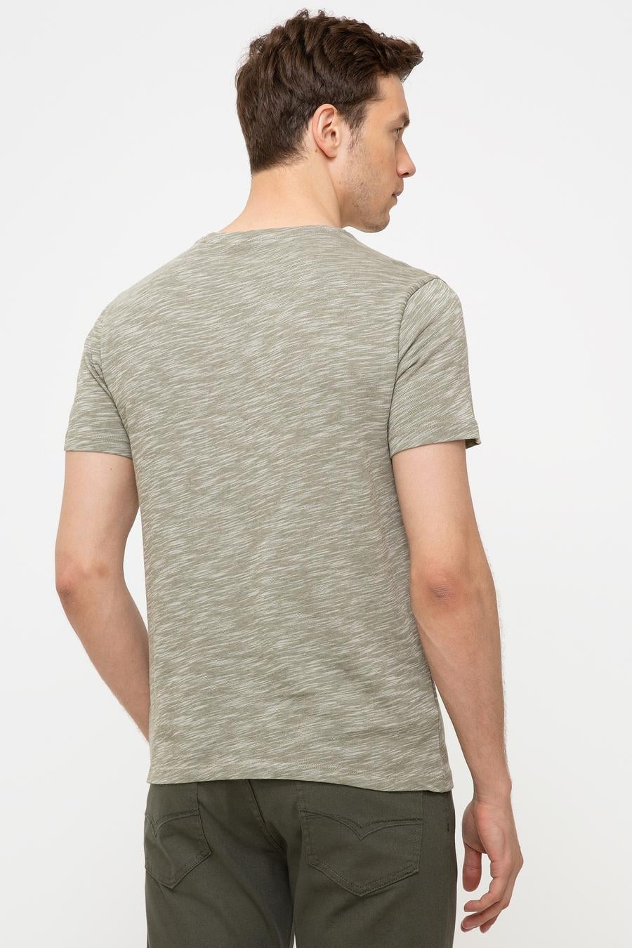 Bisiklet Yaka T-Shirt - 50202501047
