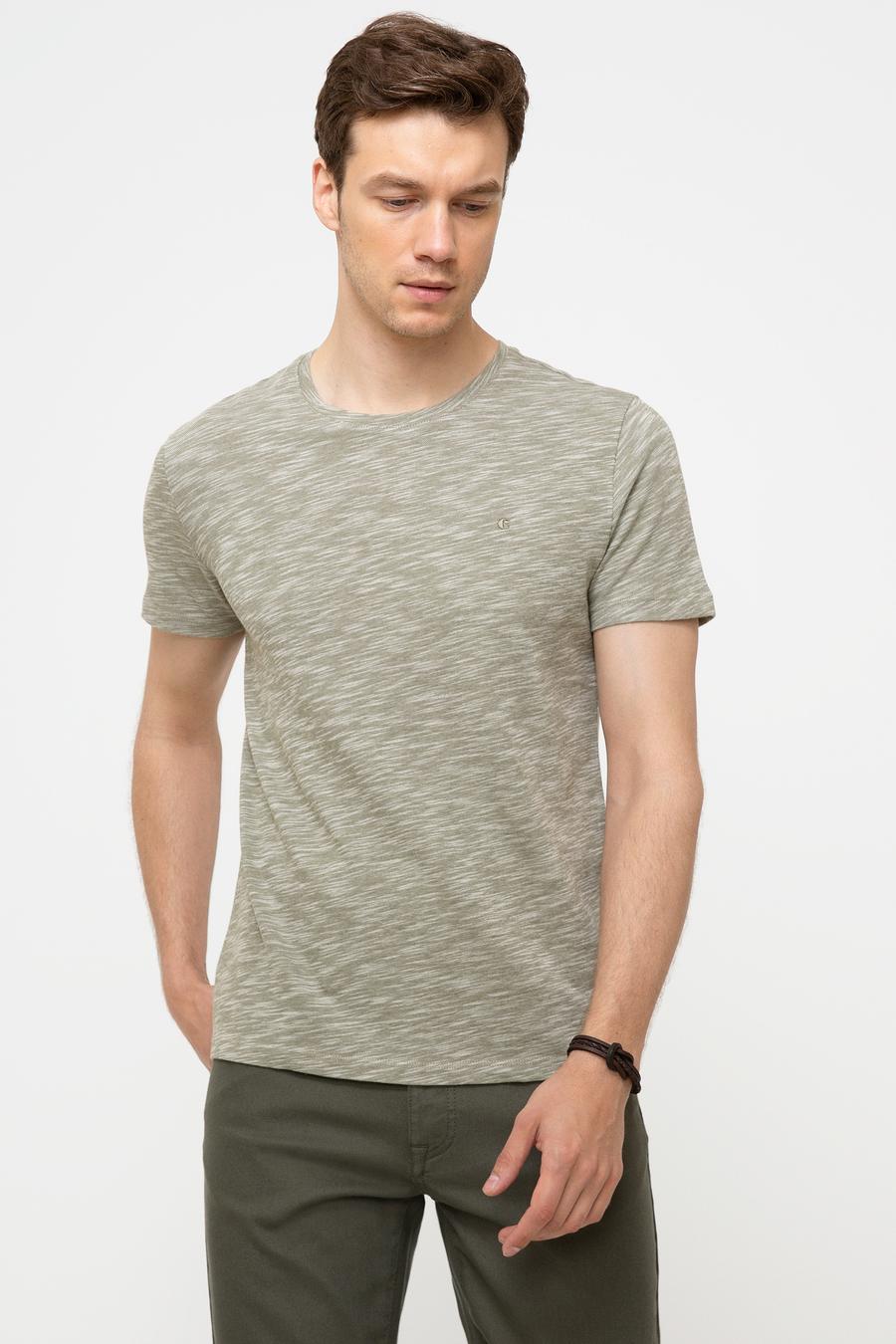Bisiklet Yaka T-Shirt - 50202501047