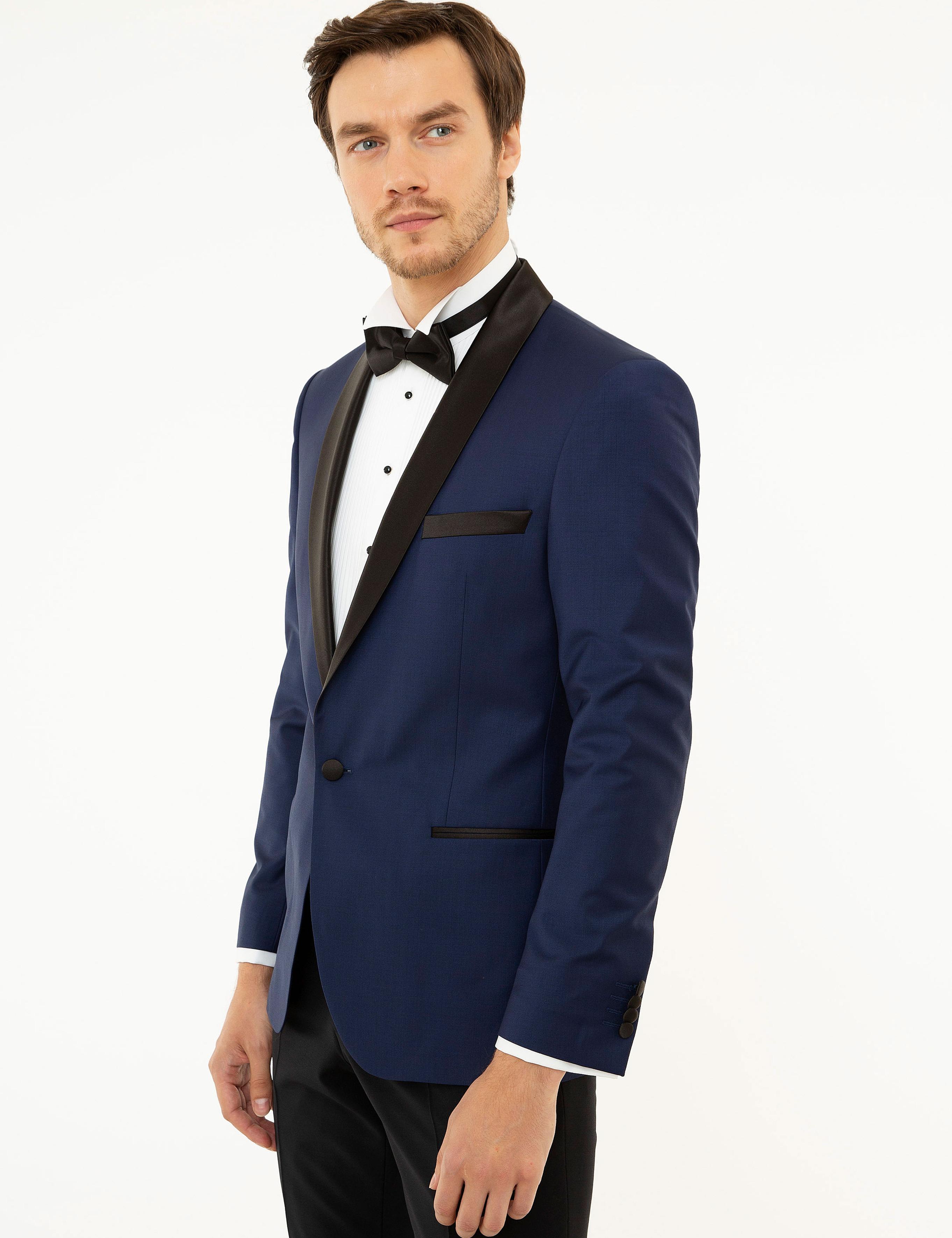 İndigo Slim Fit Smokin Ceket - 50204603035