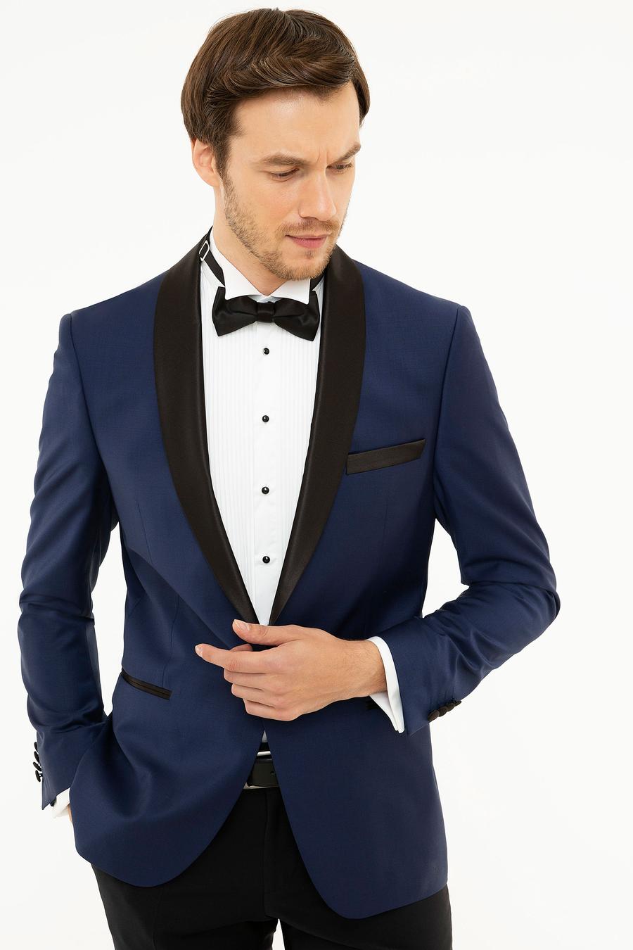 İndigo Slim Fit Smokin Ceket - 50204603035